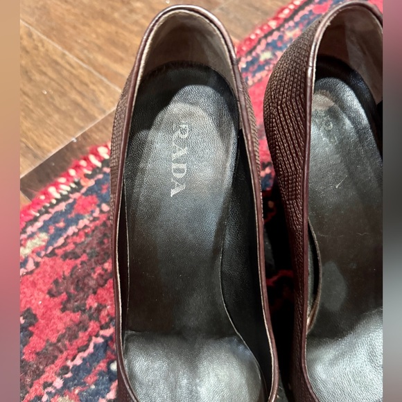 Prada brown leather heels - Picture 5 of 7